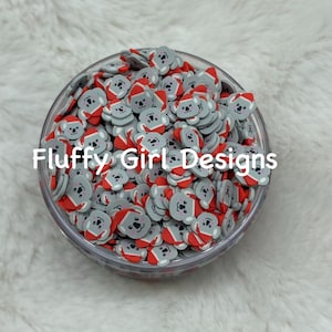 Koala Sprinkles, Polymer Clay, Koala Santa Polymer Clay, Xmas Polymer Clay, Polymer Sprinkle, Christmas Sprinkles, Christmas Glitter, Santa