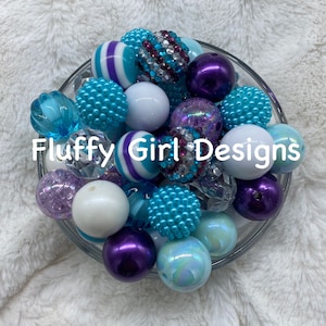 Cuentas de chicle, cuentas de 20 mm, cuentas, cuentas de goma, cuentas redondas, cuentas de pluma, cuentas de joyería, cuentas de muñeca, cuentas de bola de goma, cuentas de burbujas de 20 mm