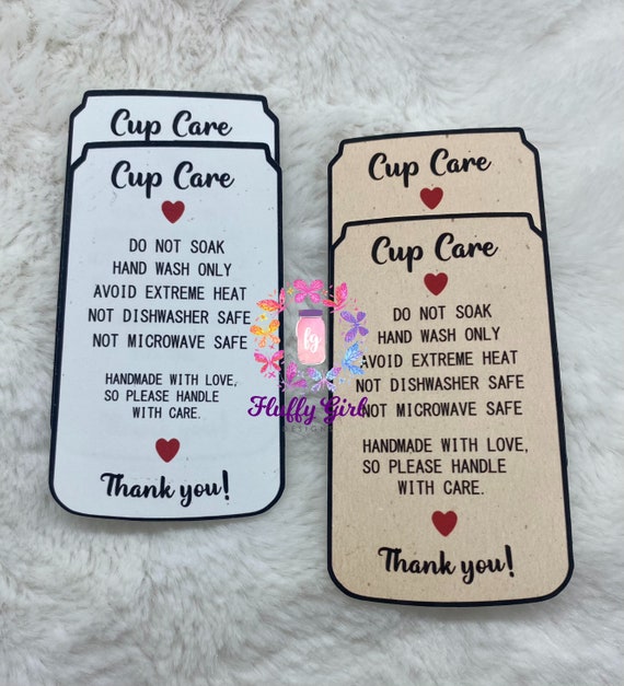 Tumbler Care Cards – That Glitter Supplier