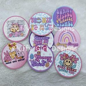 Freshie Cardstock, Mom Cardstock, Easter Freshie Cardstock,  Spring Freshie Cardstock, Cardstock, 2.5” or 3&quot;Cardstock Rounds, Set of 8