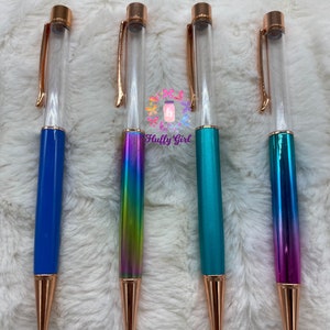 Glitter Pen, Pen, Zwevende Pen, DIY Pen, Glitter, Lege Pen, Navulbare Pen, Craft, Craft Pen, Gift, Gift Pen, Rose Gold, Rose Gold, Rose Gold Pen, Pennen