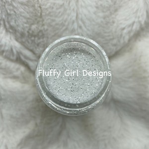 White Glitter, White Polyester Glitter, High Quality Glitter, Fine Glitter, Polyester Glitter, White, Sugar Cane, Glitter, Cosmetic Glitter