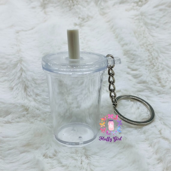 Cup Keychain, Mini Cup Keychain, DIY Keychain, Blank Keychain, Keychain,  DIY Keychain With Lid, Globe Keychain, Mini Globe Keychain, Iced 