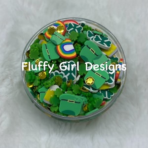 St. Patricks Day Polymer Clay, Polymer Clay, Shool Polymer Clay, Polymer Sprinkle, Irish Glitter, Sprinkles, Pot of Gold