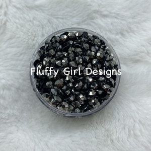 Dark Gray Rhinestones, Rhinestones, Flatback AB Jelly Rhinestones, 3mm, 4mm, 5mm, Jelly AB Non Hot Fix Flatback Rhinestones, 2,000 Piece