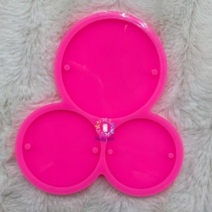 Circle Mold, Mold, 2 Hole Circle Silicone Mold, Jewelry Mold, Pendant Mold, Circle Jewelry Mold, Circle Set Mold