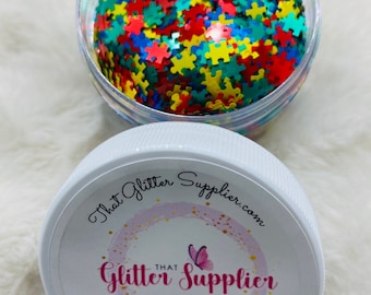 Glitter, Puzzle Glitter, Puzzle, Life’s a Puzzle, Puzzle Pieces, Puzzle Pieces Glitter, Autism Glitter, Autism