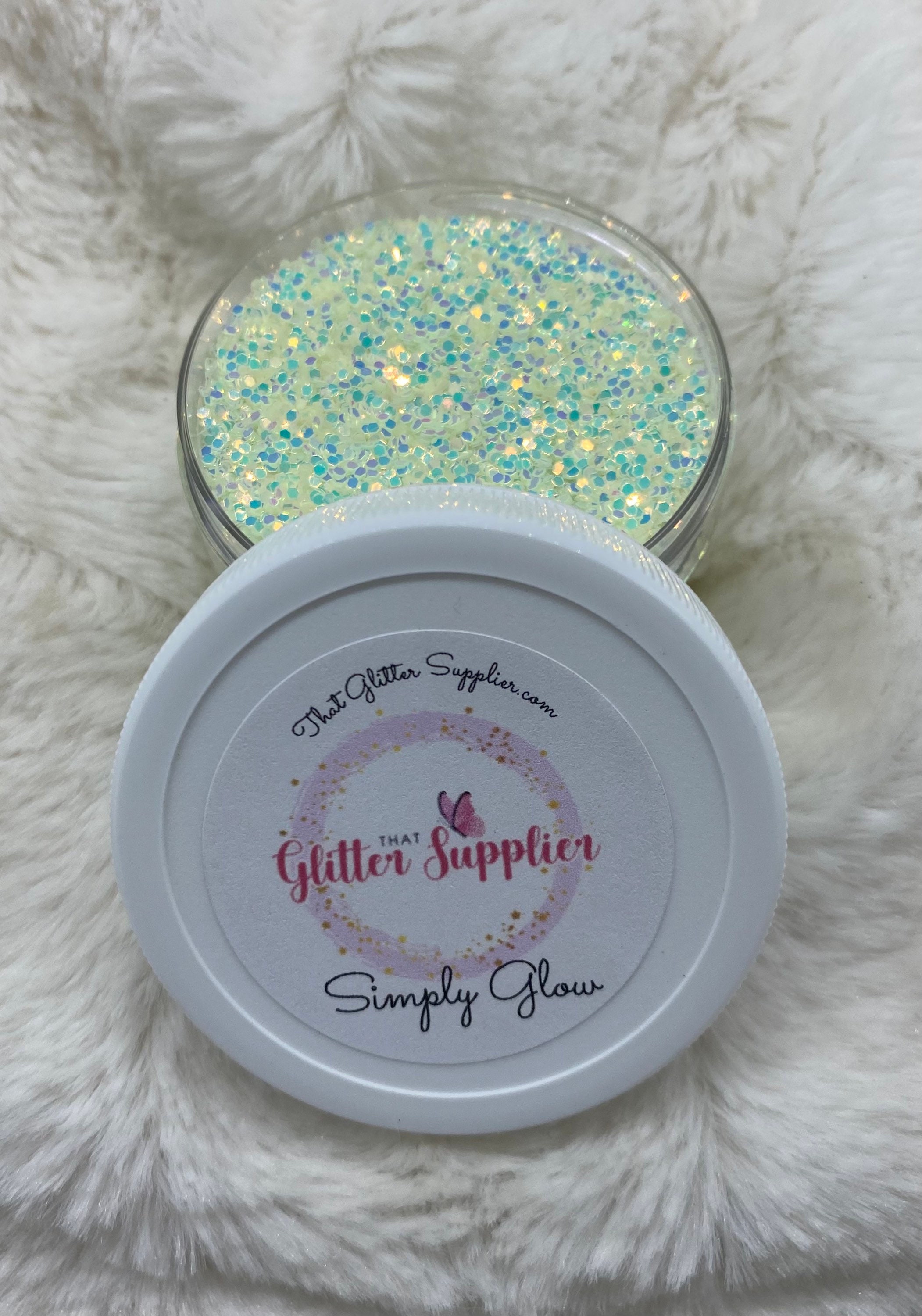 Simply Glow Glow in the Dark Glitter Glitter Polyester Etsy