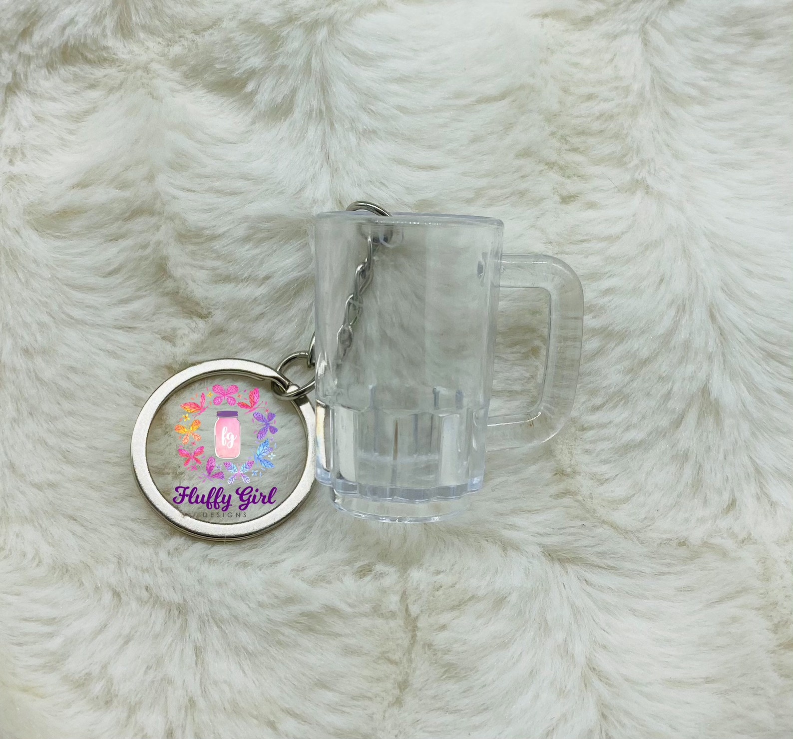 Cup Keychain Mini Cup Keychain DIY Keychain Blank Keychain | Etsy