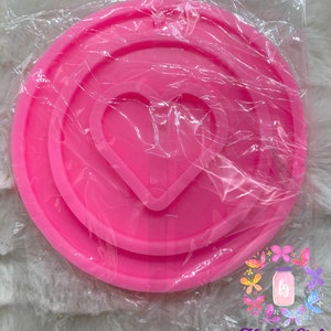 Heart Inside a Circle Mold, Heart Mold, Dangling Heart Mold, Mold, Resin Mold, Circle Heart Mold, Circle Mold, Heart Mold, Silicone Mold