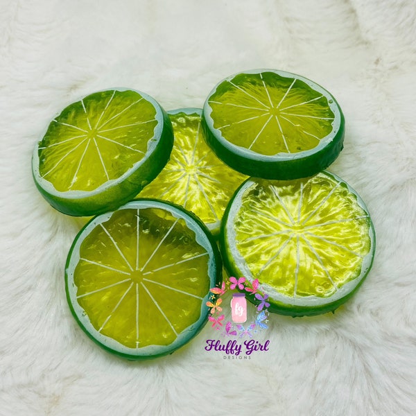 Fruit, Lime Slices, Lime Fruit, Fruit Slices, Glitter Fruit, DIY Fruit, Fake Fruit, Tumbler Fruit, Decorative Fruit, Faux Fruit, Lime