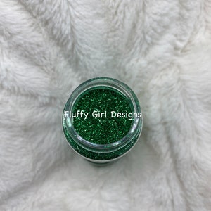 Downtime, Glitter, Polyester Glitter, Fine Glitter, Green Glitter, Tumbler Glitter, Green, Holographic Glitter, Holographic Green