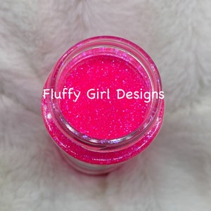 Hot Pink Glitter, Glitzer, Polyester Glitter, Feiner Glitzer, Pink Glitzer, Becher Glitzer, Neon Pink Glitzer, Radiergummi Pink Glitzer, Rockstar