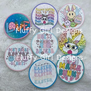 Freshie Cardstock, Mom Cardstock, Easter Freshie Cardstock,  Spring Freshie Cardstock, Cardstock, 2.5” or 3&quot;Cardstock Rounds, Set of 8