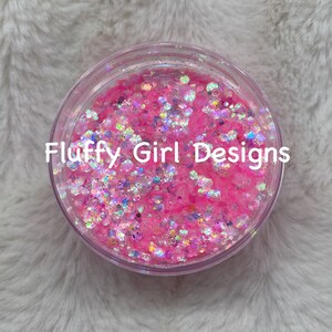 Glitter, Chunky, Pink, Chunky Glitter, Tumbler, Chunky Pink Glitter, Translucent Glitter, Mixed Glitter, Polyester Glitter, Pink Hippo