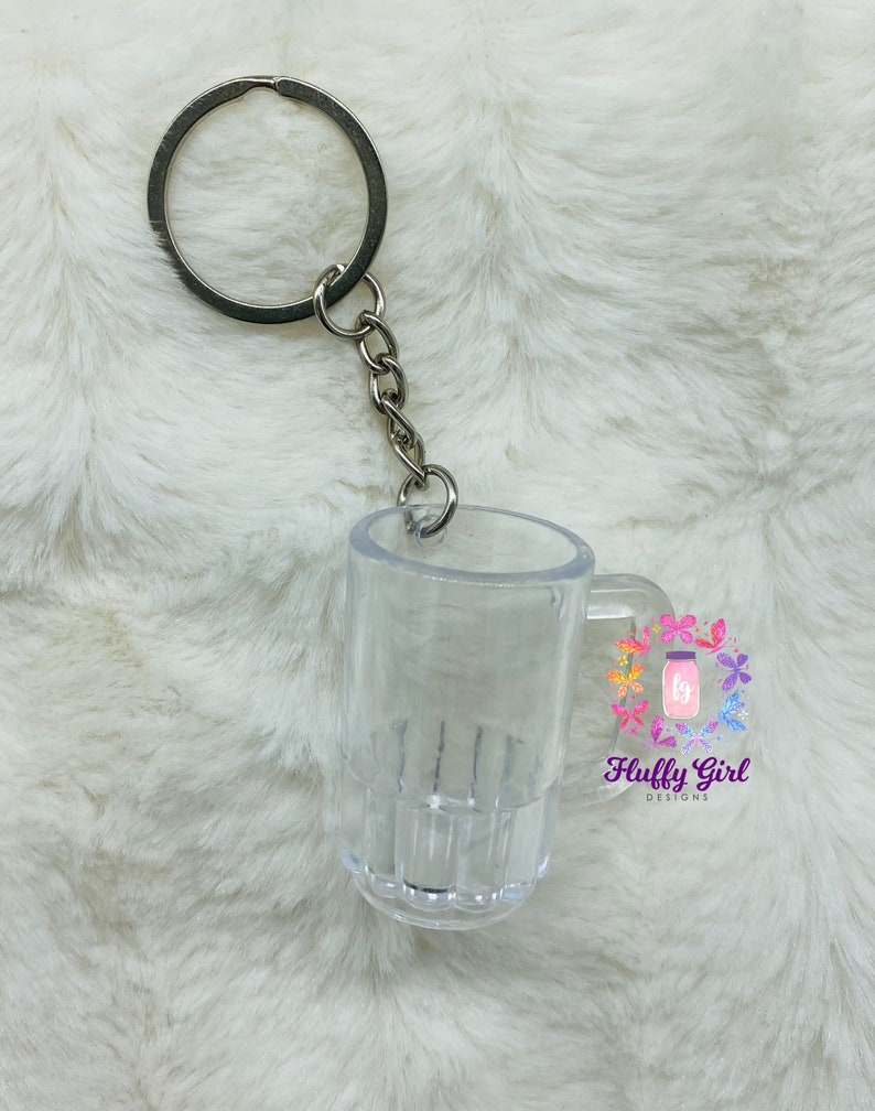 Cup Keychain Mini Cup Keychain DIY Keychain Blank Keychain Etsy