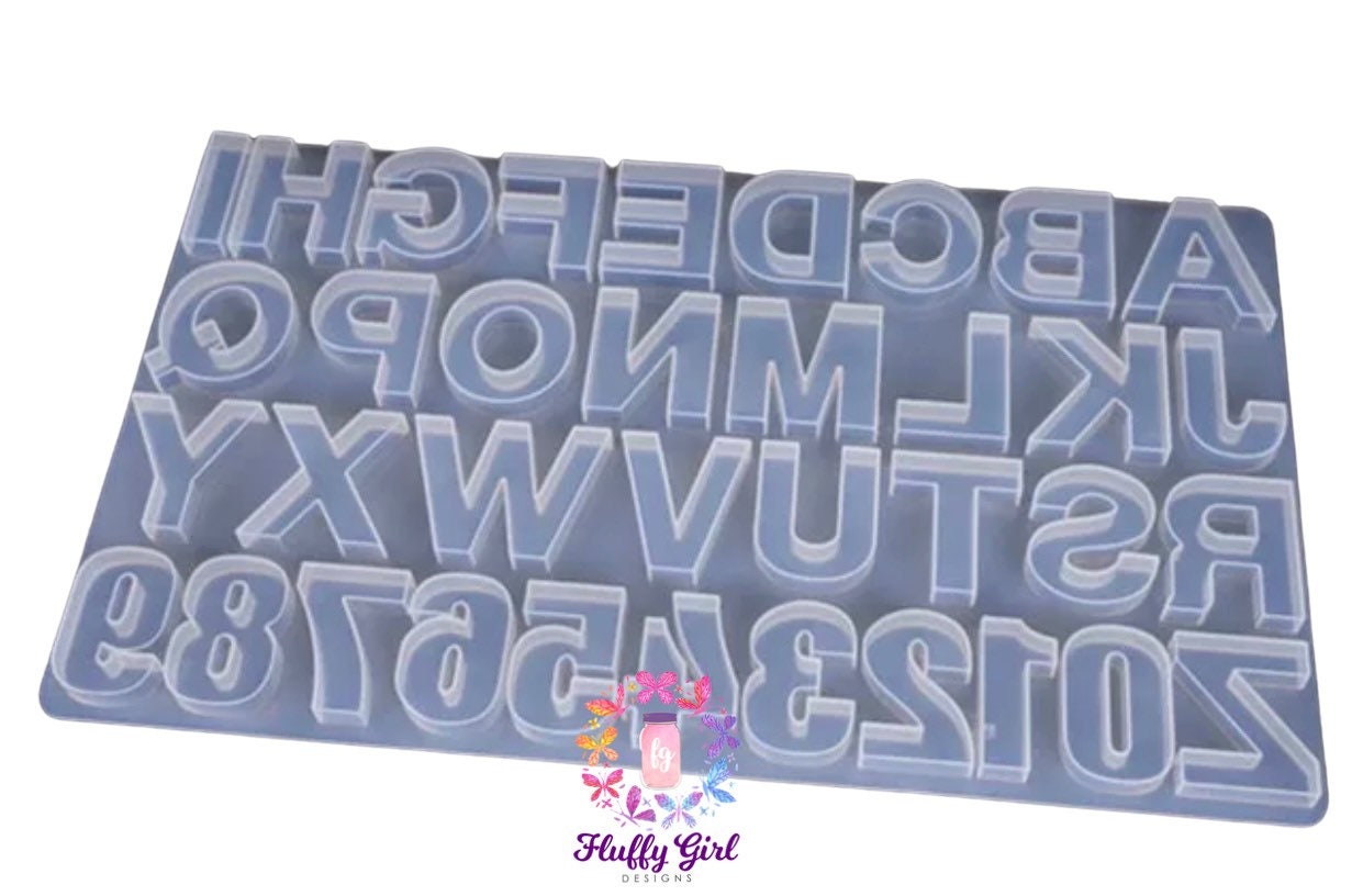 Alphabet Letter Number Mold,silicone Letter Mold for Resin,number Alphabet  Jewelry Mold,alphabet Letter Soap Mold,epoxy Letter Resin Molds 