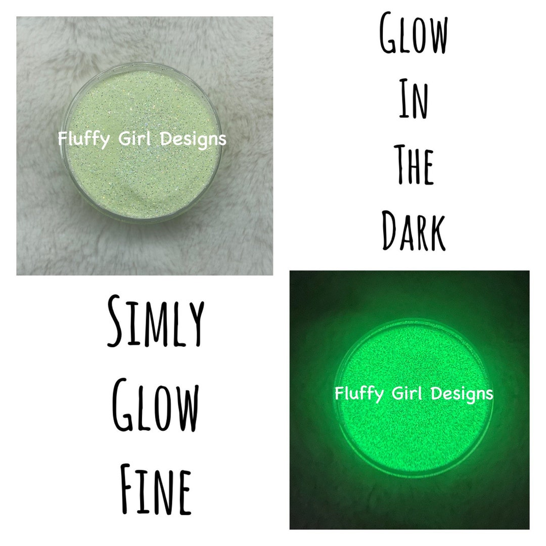 Glow in the Dark Glitter Glitter Polyester Glitter Fine Etsy