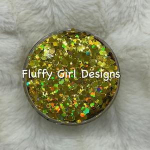 Golden Treasure, Glitter, Dots, Polyester Glitter, Polyester Dots, Tumblers, Glitters, Crafting Supplies, Nail Glitter, Chunky Glitter, Gold