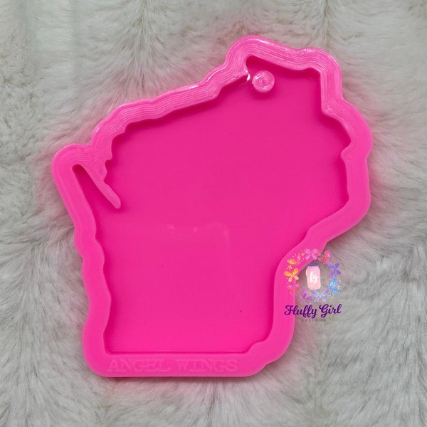 Wisconsin  Mold, State Mold, State of Wisconsin Mold, Silicone Mold, Molds, Wisconsin, WI Mold, Resin Mold