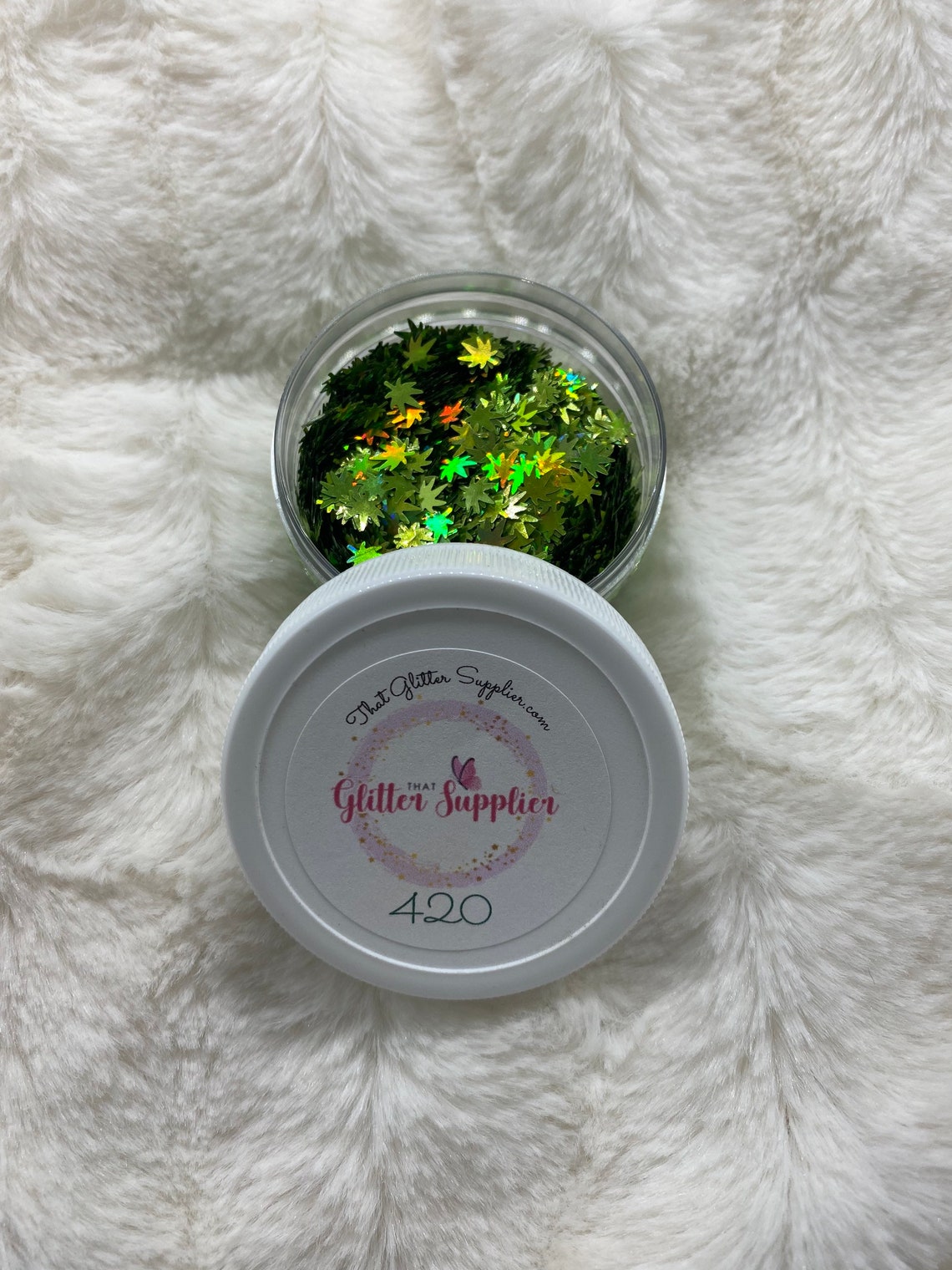 Glitter Leaf Glitter Good Vibes Weed Glitter Marijuana Etsy