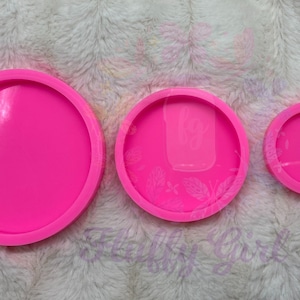 Circle Mold, Badge Reel Mold, Phone Grip Mold, Circle Badge Reel Mold, Circle, Resin Mold, Silicone Mold