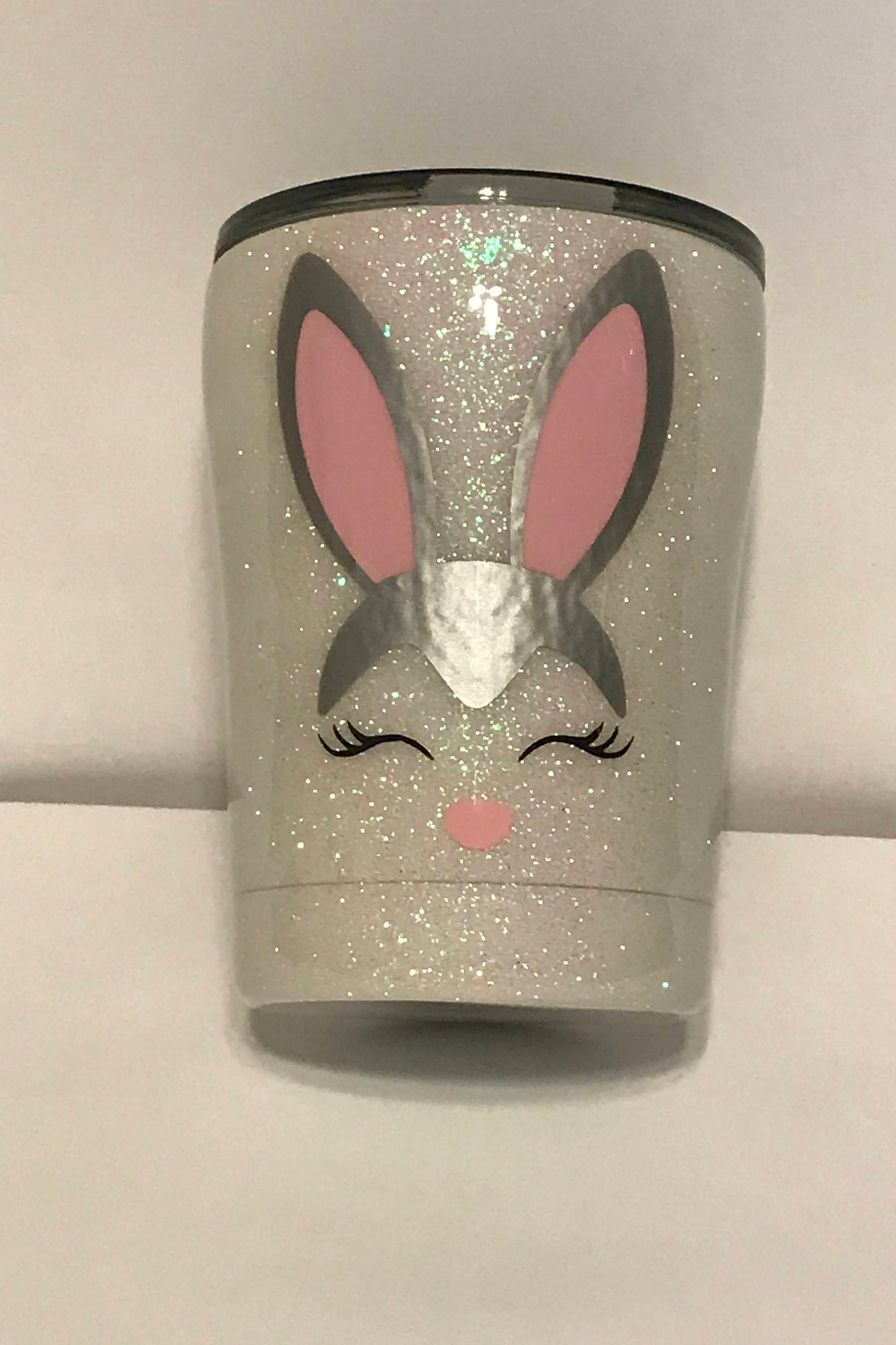 Kids Cup Glitter Cup Kids Tumbler Easter Easter Cup Bunny | Etsy