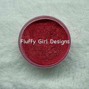 Mica, Red Mica Powder, Mica Powder, Dark Red Mica,  Pigment Powder, Colorant, Non-Edible Colorant, Micas, Coral, 1oz., Raspberry