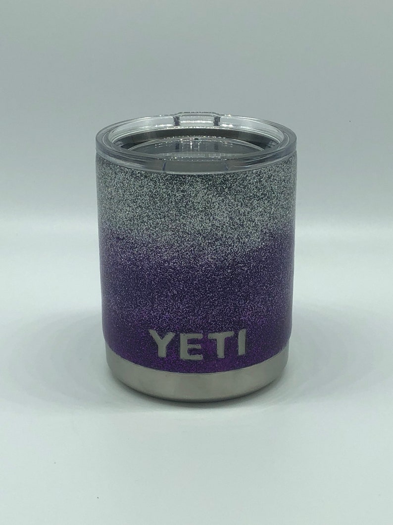 Yeti Purple Yeti Purple Glitter Cup Purple Yeti Glitter Etsy