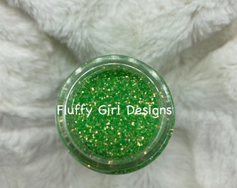 Fresh Mint, Glitter, Polyester Glitter, Fine Glitter, Green Glitter, Tumbler Glitter, Green, Holographic Glitter, Holographic Green