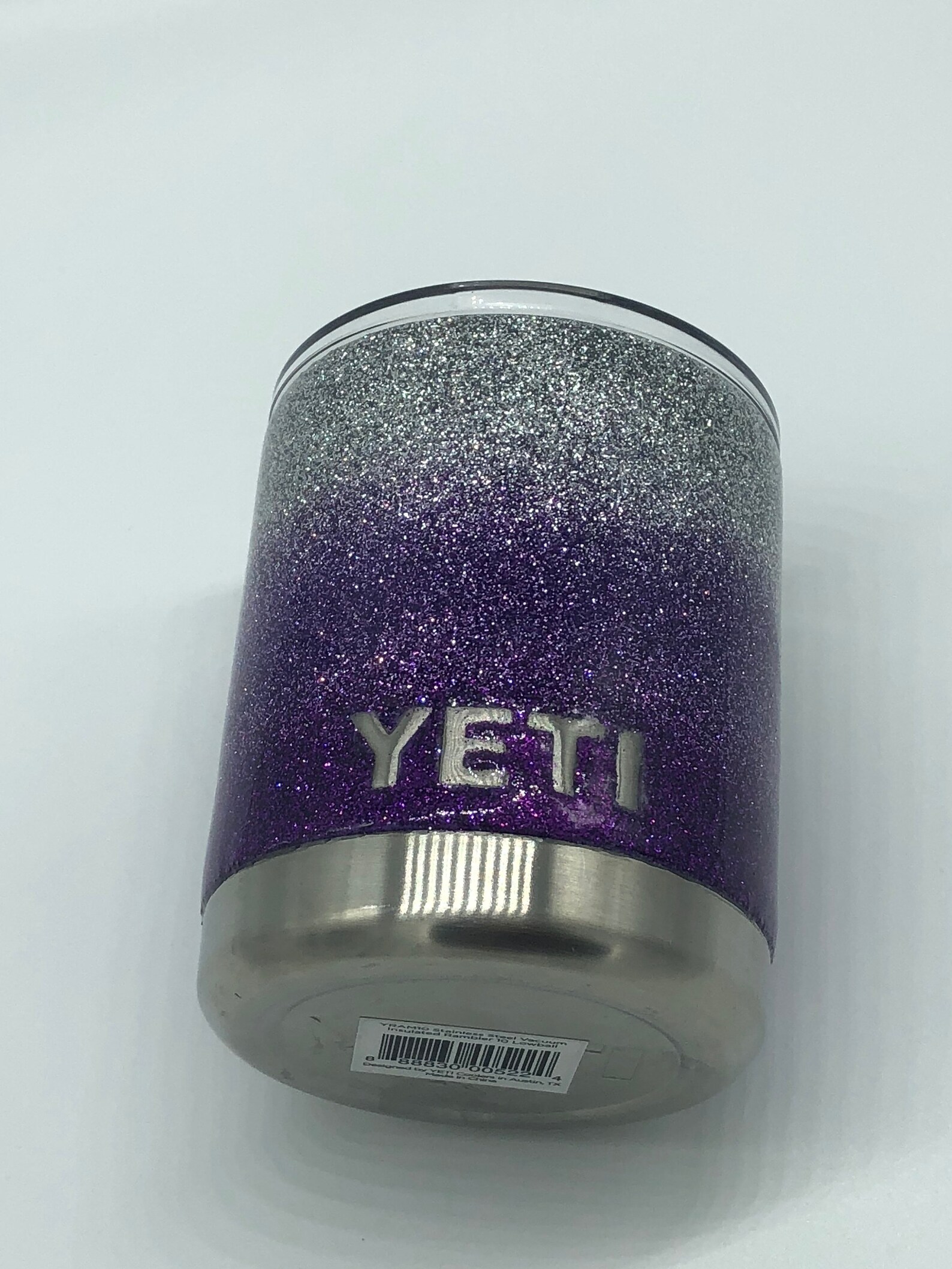 Yeti Purple Yeti Purple Glitter Cup Purple Yeti Glitter Etsy