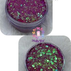 Color Changing Glitter, Glitter, Polyester Glitter, Color Shift Glitter, Holographic Glitter, Chunky Glitter, Chunky, 1oz. Container, Rarity