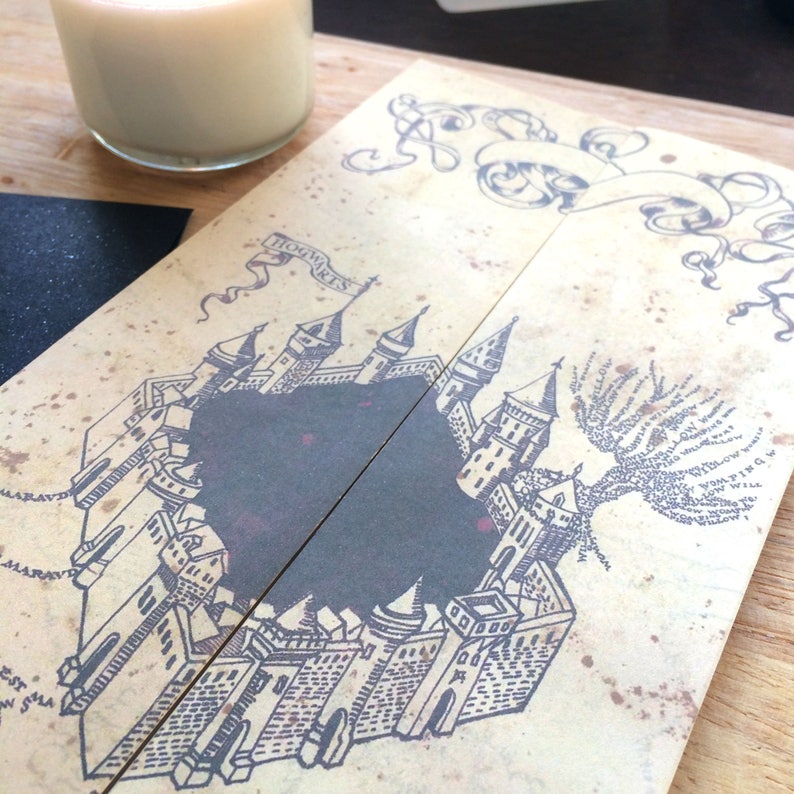 Marauder's Map UPDATED Printable File editable | Etsy