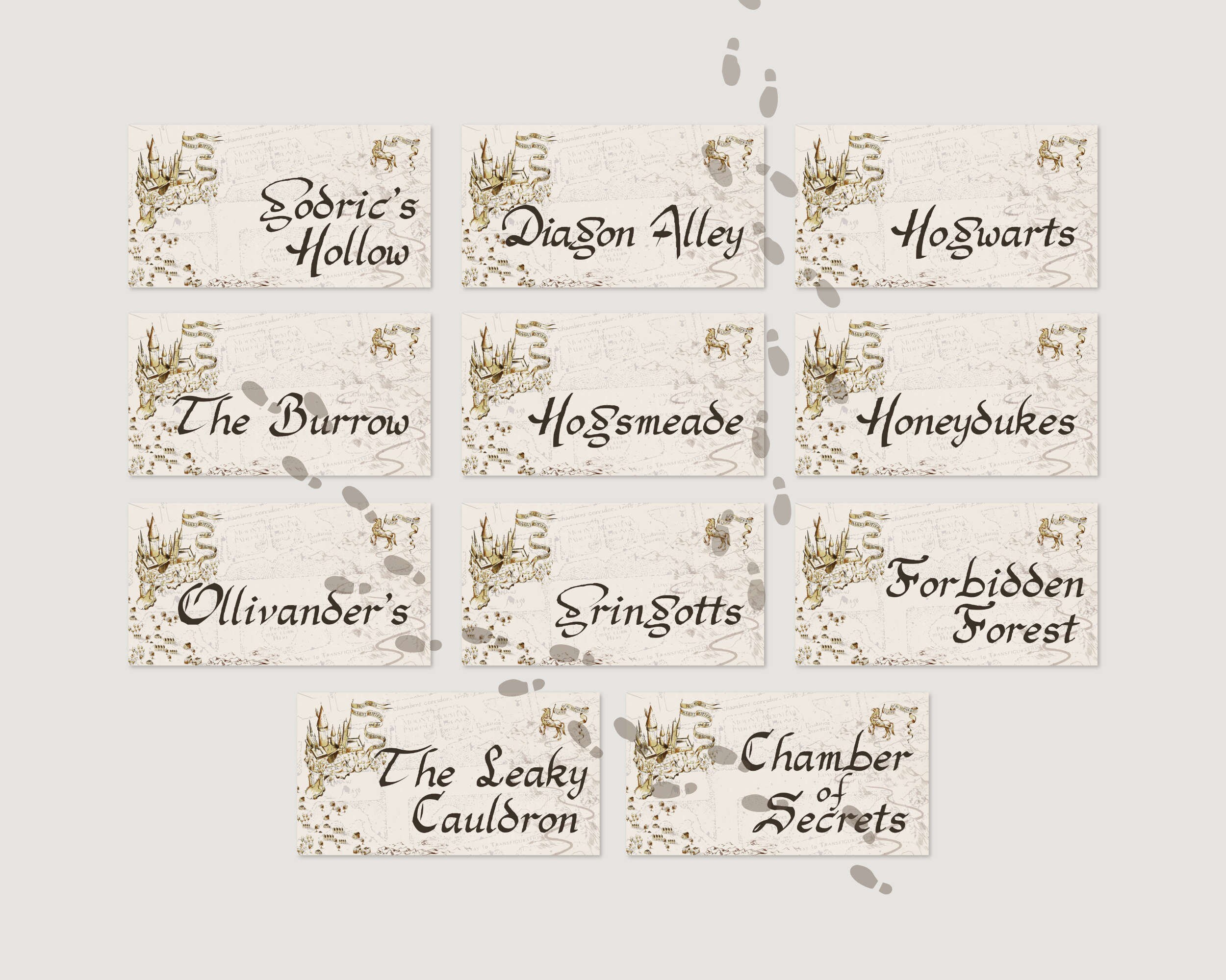 Printable Table Names / basic cut / digital file template / | Etsy