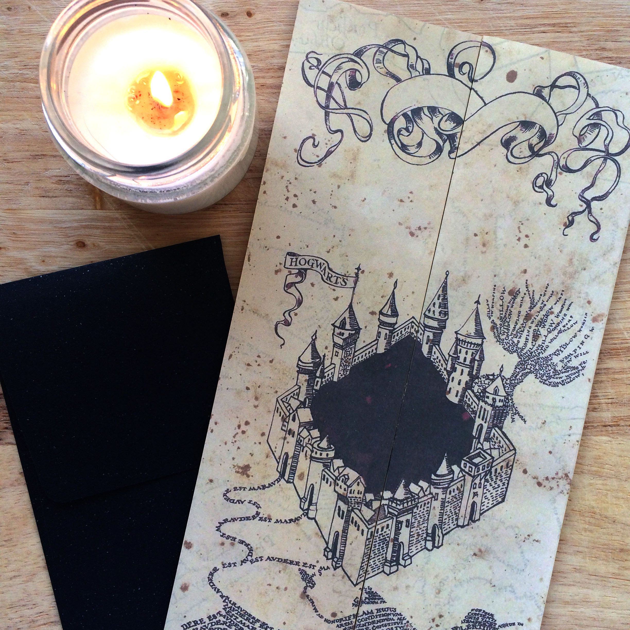 Marauder's Map UPDATED Printable File editable | Etsy