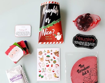 Stoute of leuke kerstcadeaus met leuke goodiebags ⎜ cadeaus voor in de klas lekkernijen Kerstman brief brok steenkool feest kinderen kousen