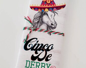 Custom Kentucky Derby Chocolate Favors: Derby de Mayo Theme, Set of 10