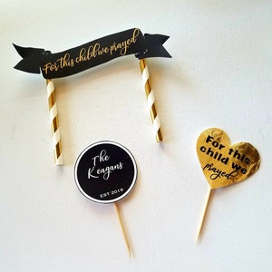 Adoption cake topper cupcake toppers | adopted theme favor | forever home gifts | officially ours | gotcha day foster care court | SET OF 10