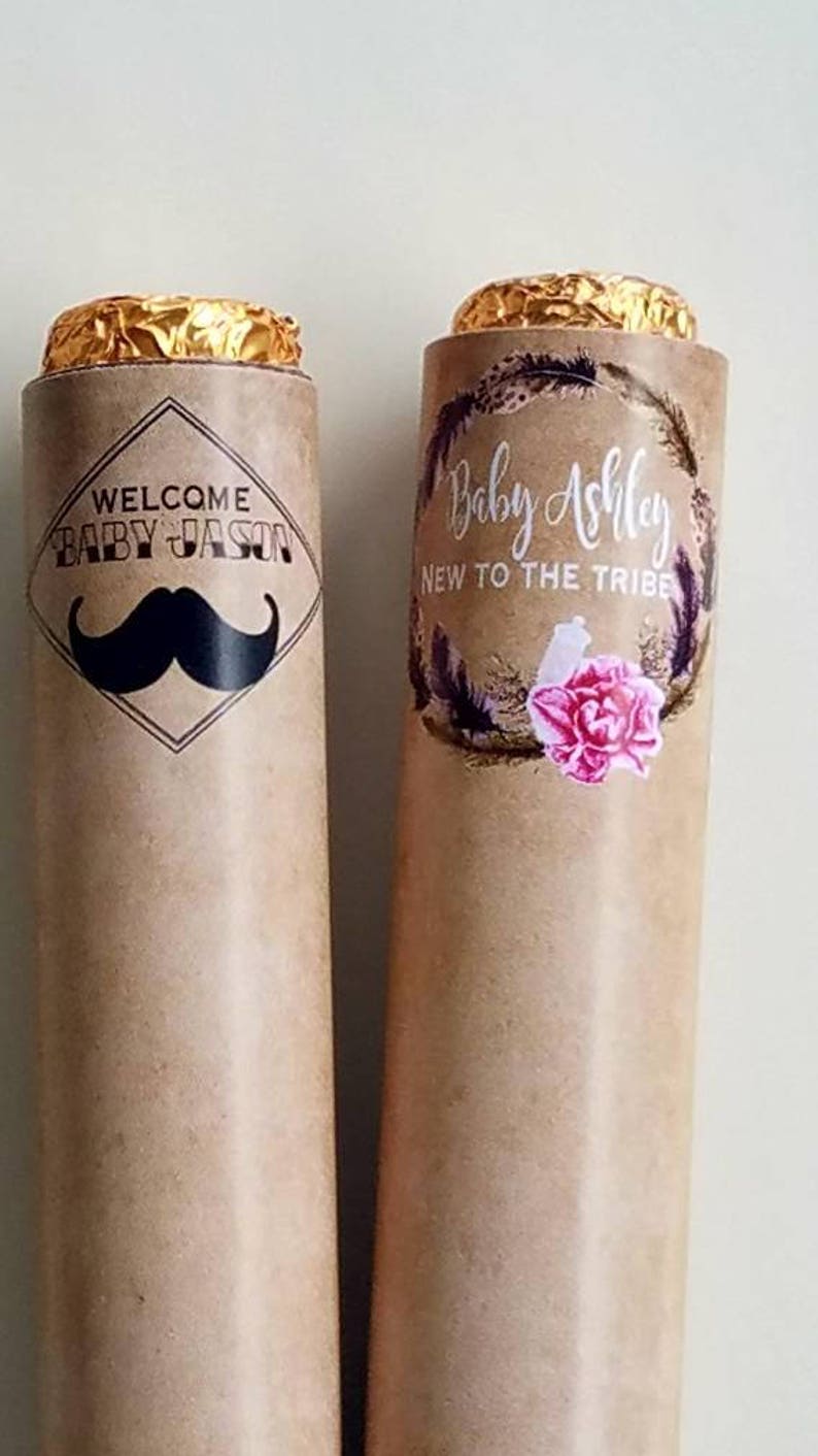 Chocolate Rolo cigars Baby Shower favors Gender neutral | Etsy