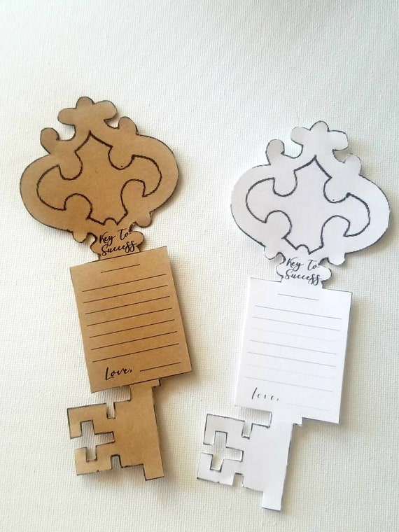 Graduation grad key to success advice card favors ⎜ personalized message keys tags commencement ⎜ phd degree diploma wishes | SET OF 10 Il_570xn