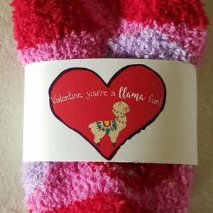 Personalized sock gifts custom sock wrap gift unique Valentine's Day mature classroom treats favors socks gifts cheap affordable gift image 3