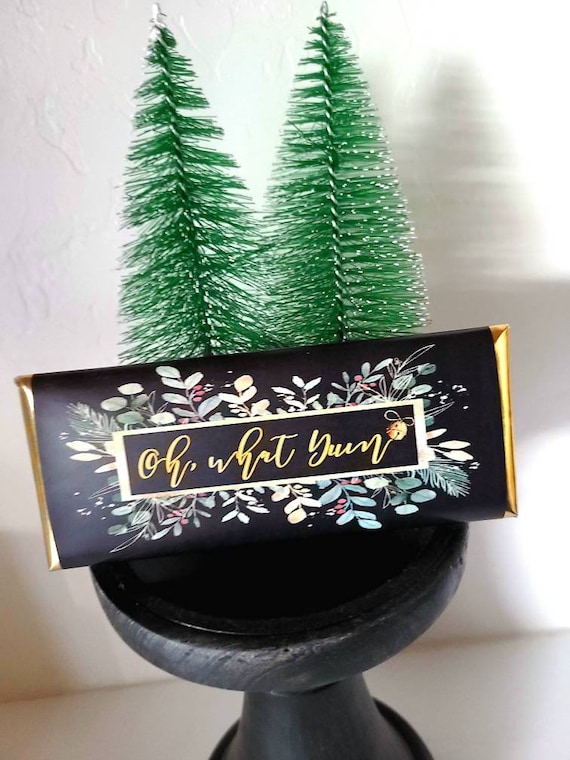 Christmas jingle bells oh what fun Hershey chocolate party favors