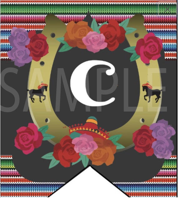 Kentucky Derby party banner | Cinco de Mayo Derby Decorations | breeders cup | Derby de Mayo | Mexican derby favors | fiesta banners Il_570xn