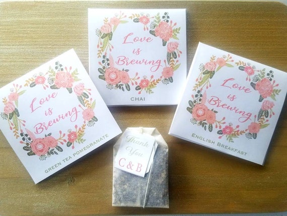 baby shower tea bags