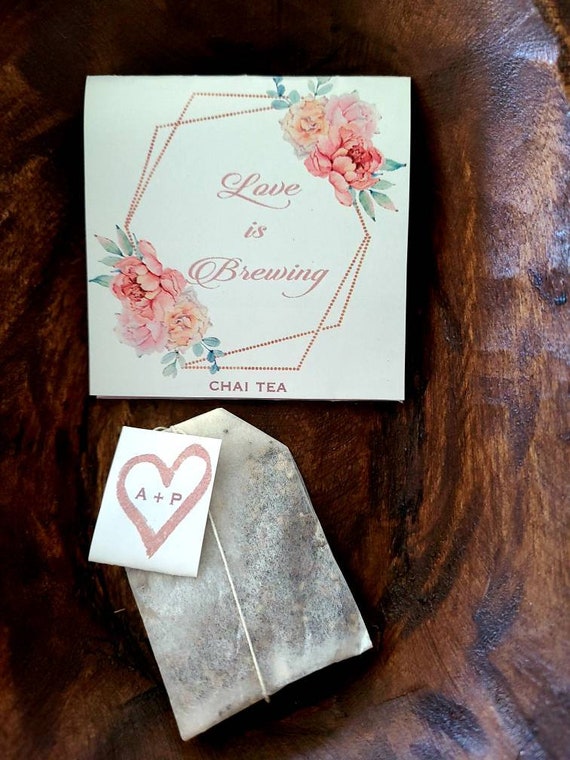 La bolsa de té boda favorece bolsas de té personalizadas - Etsy España