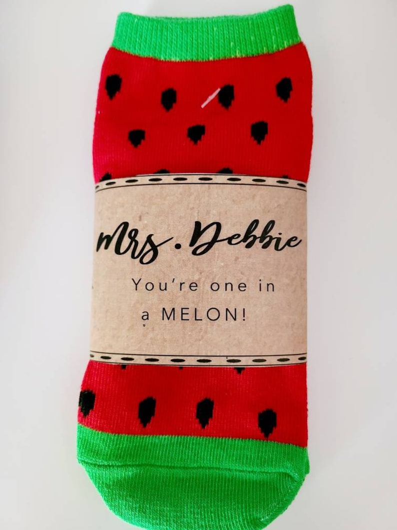 Personalized Teacher Sock Wrap Affordable Custom Socks Gift Etsy