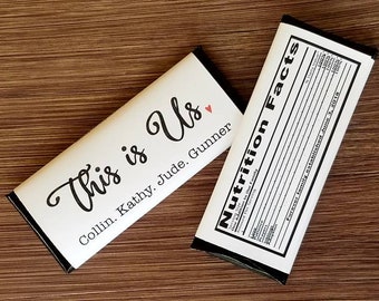 Personalized Adoption Chocolate Bar Favors: Gotcha Day Set of 10