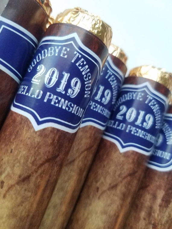 Chocolate cigars Rolos party favors US Navy army Air Force veterans police academy navy military retirement party thin blue line ⎜ SET OF 10 Il_570xn