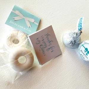 Breakfast at Tiffany&#39;s Party Favors: Personalized Candy Kisses - Set of 10