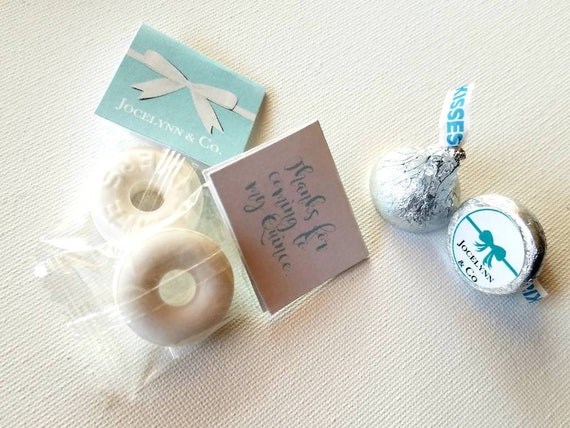 Breakfast at Tiffany co party potato chip bag favors chips wrappers gifts ⎜ custom work ⎜ unique favor ⎜ personalized photo ⎜ SET OF 10 Il_570xn